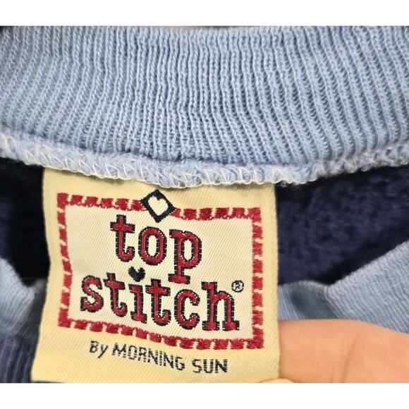 Vintage Sweatshirt Womens Large XL 90s Winter Snowman Holiday Christmas Granny - Picture 8 of 11